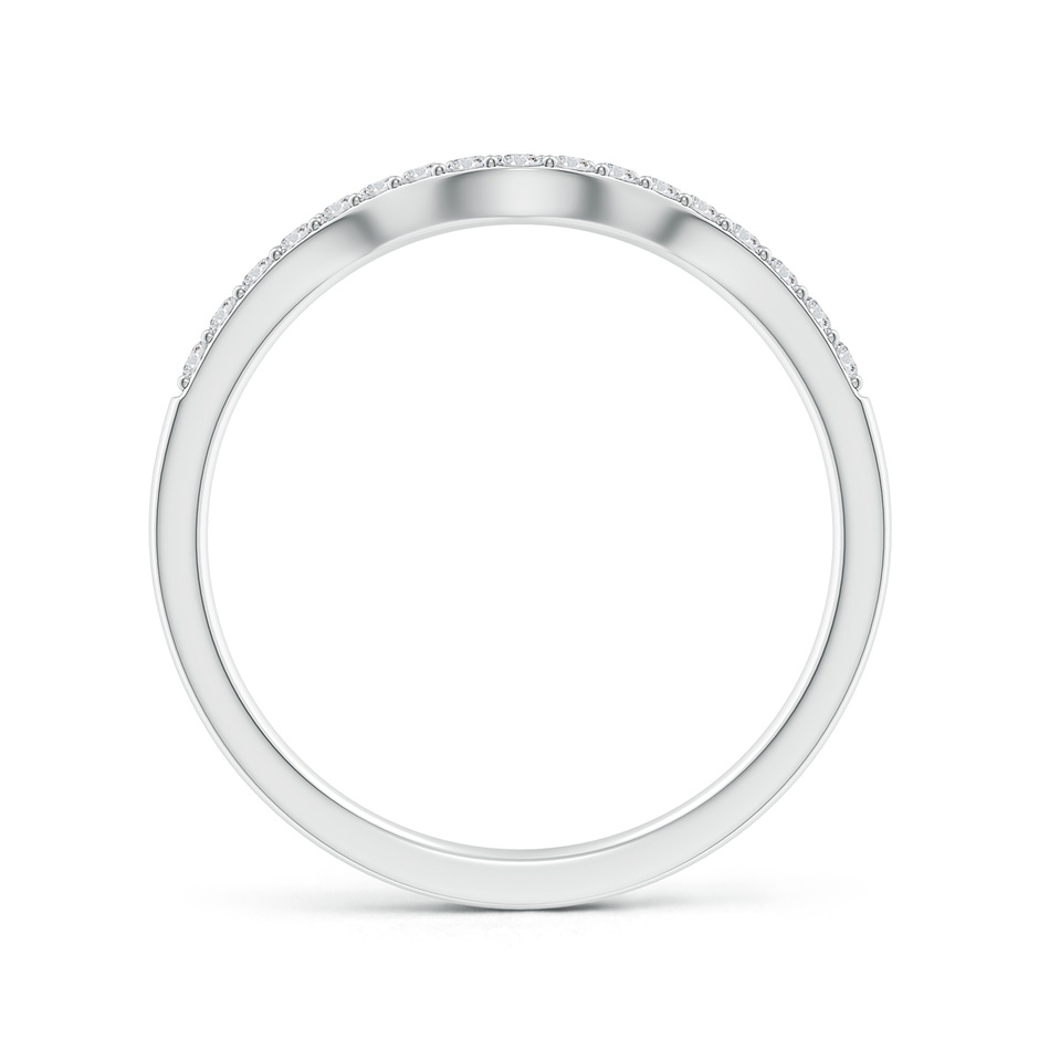 1.3mm HSI2 Classic Diamond Curved Comfort Fit Women's Ring in 18K White Gold side 199