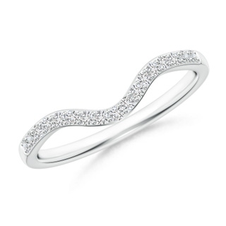 1.3mm HSI2 Classic Diamond Curved Comfort Fit Women's Ring in P950 Platinum