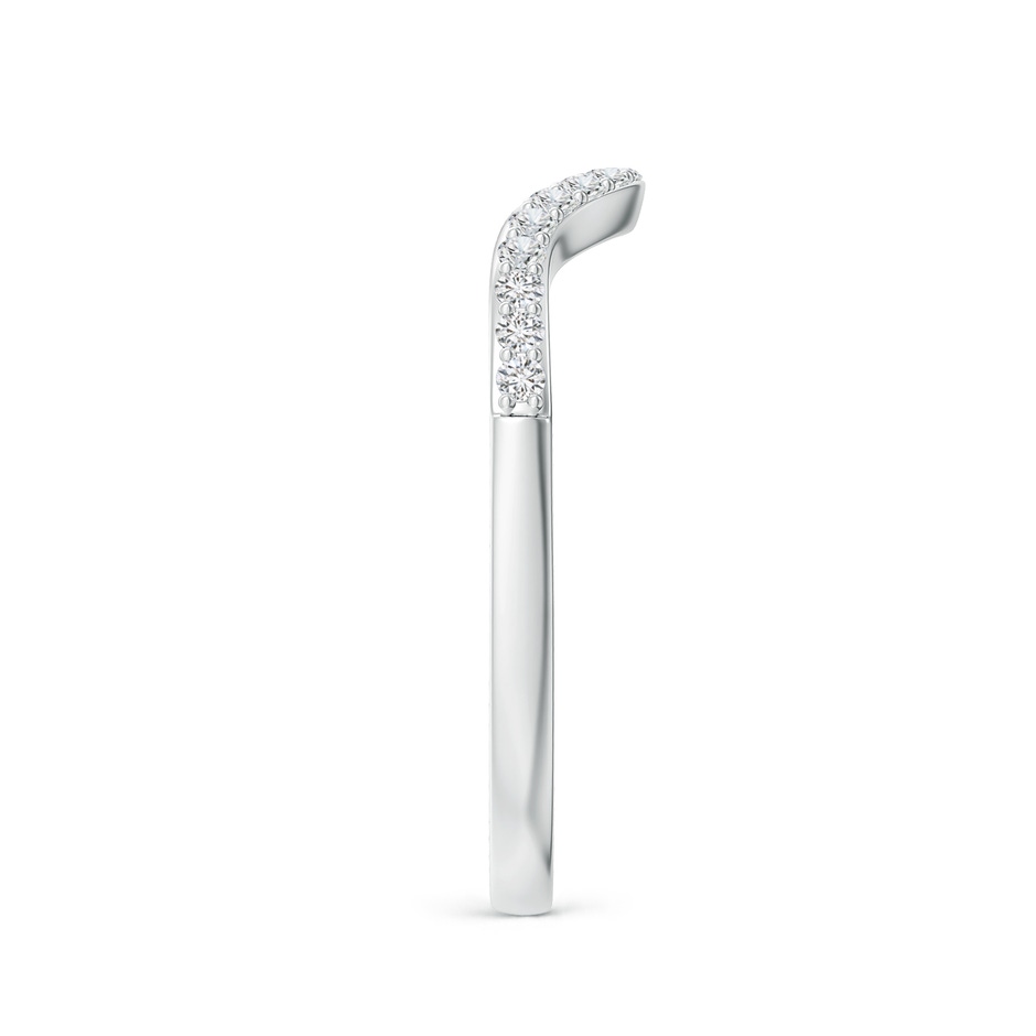 1.3mm HSI2 Classic Diamond Curved Comfort Fit Women's Ring in P950 Platinum side 299