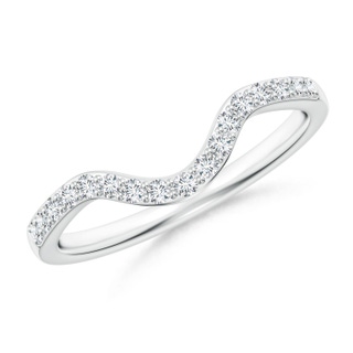 1.4mm GHVS Classic Diamond Curved Comfort Fit Women's Ring in P950 Platinum