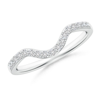 1.4mm HSI2 Classic Diamond Curved Comfort Fit Women's Ring in P950 Platinum