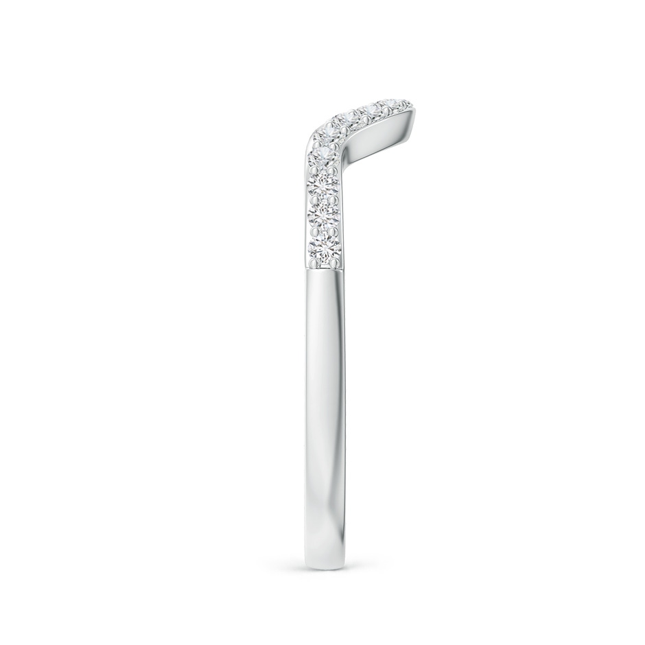 1.4mm HSI2 Classic Diamond Curved Comfort Fit Women's Ring in P950 Platinum side 299