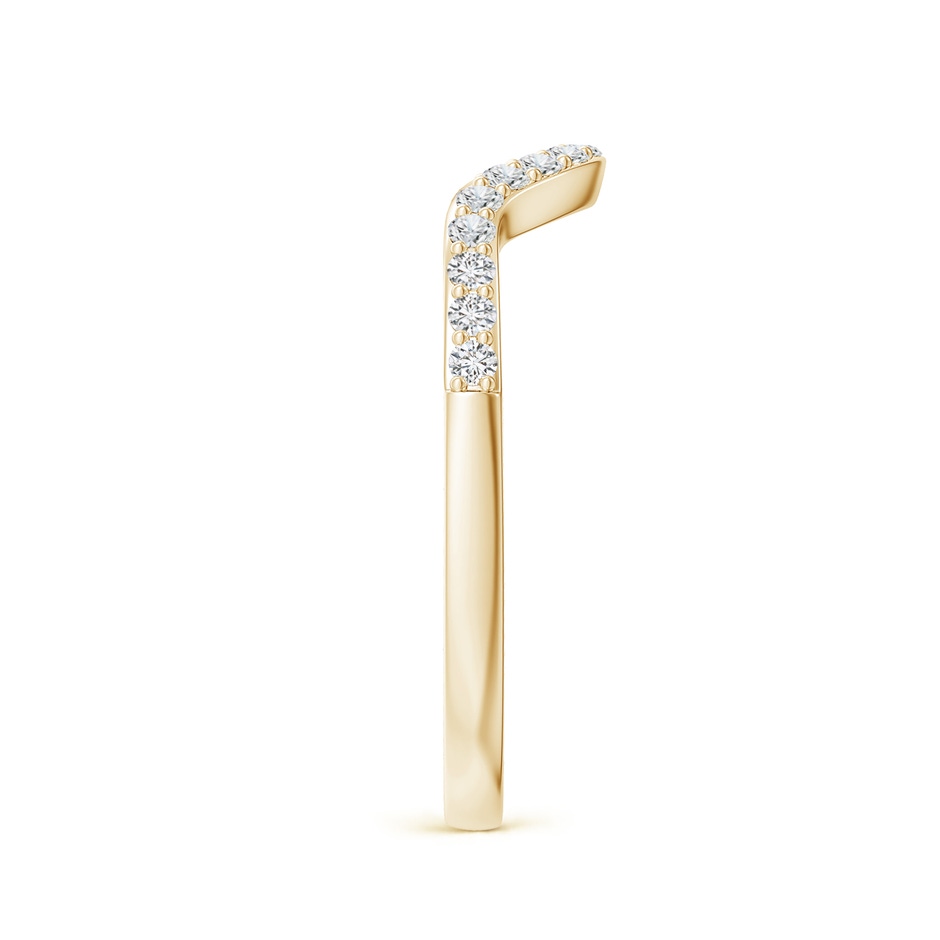 1.4mm HSI2 Classic Diamond Curved Comfort Fit Women's Ring in Yellow Gold side 299