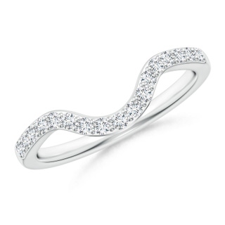 1.5mm GHVS Classic Diamond Curved Comfort Fit Women's Ring in P950 Platinum