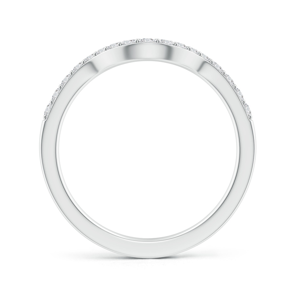 1.5mm HSI2 Classic Diamond Curved Comfort Fit Women's Ring in White Gold side 199