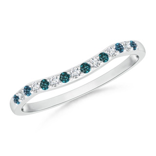Round AA Enhanced Blue Diamond