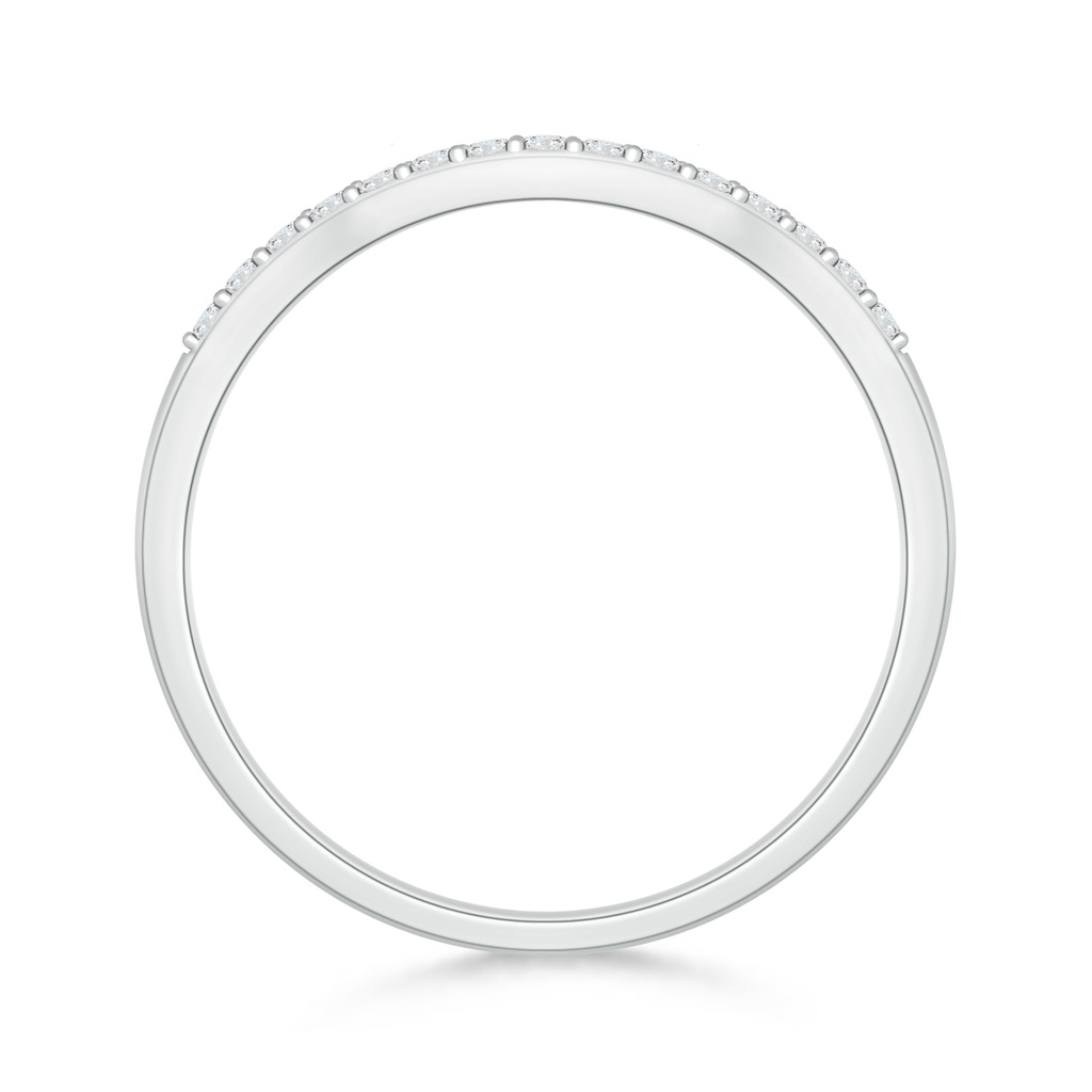1.2mm GVS2 Prong Set Diamond Contour Wedding Ring in 18K White Gold - side 199