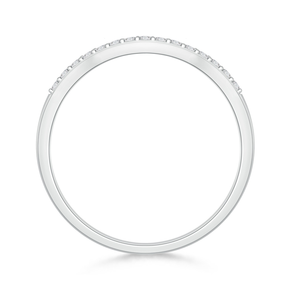 1.2mm HSI2 Prong Set Diamond Contour Wedding Ring in White Gold - side 199