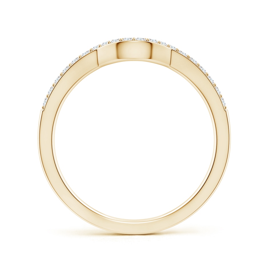 1.15mm GHVS Classic Diamond Curved Comfort Fit Wedding Ring in 18K Yellow Gold side 199