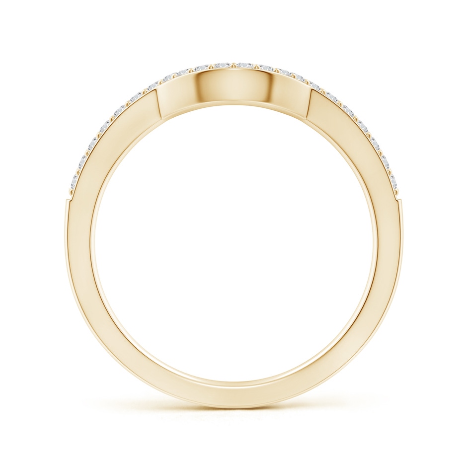 1.2mm HSI2 Classic Diamond Curved Comfort Fit Wedding Ring in Yellow Gold side 199