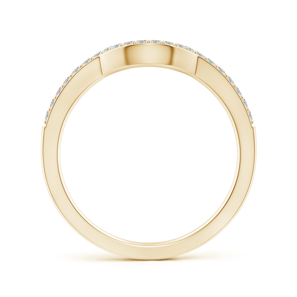 1.2mm JI2 Classic Diamond Curved Comfort Fit Wedding Ring in Yellow Gold - side 199