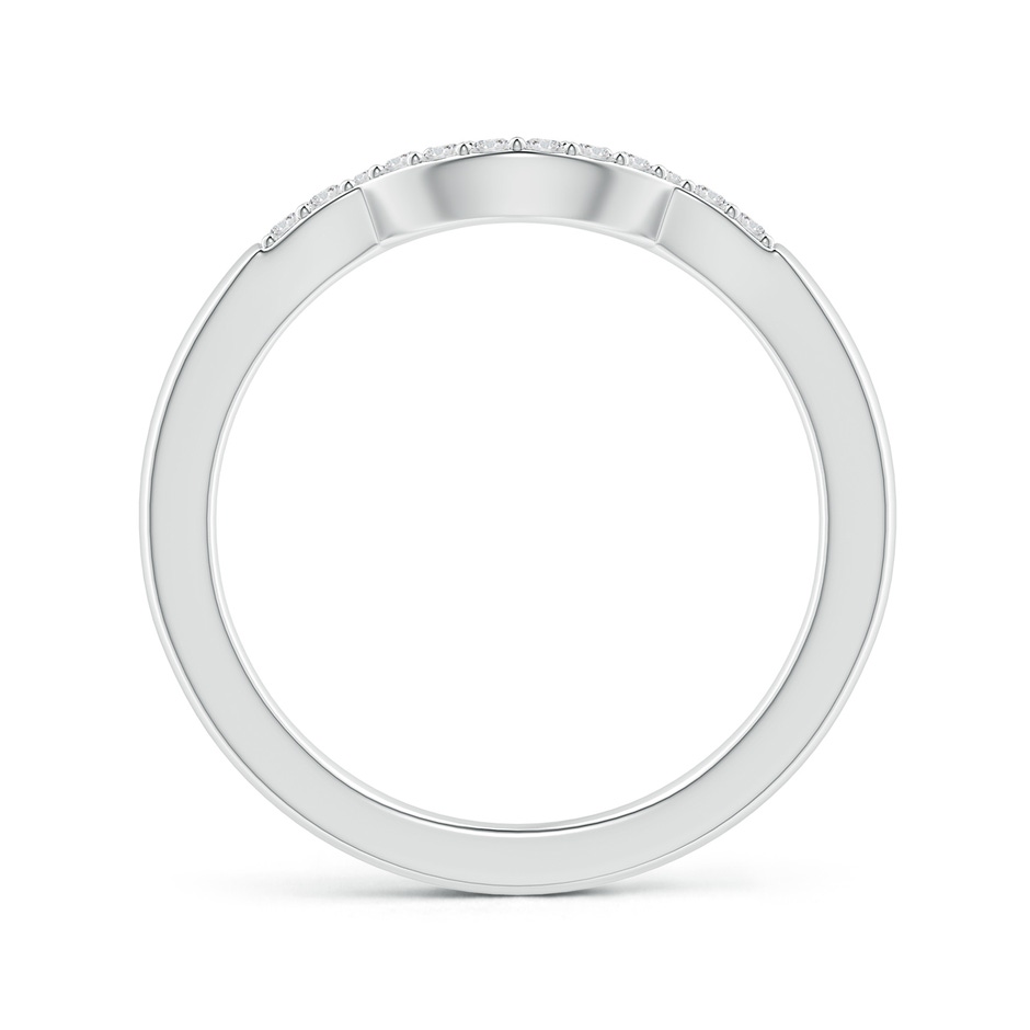 1.35mm HSI2 Prong-Set Diamond Curved Wedding Ring in White Gold side 199