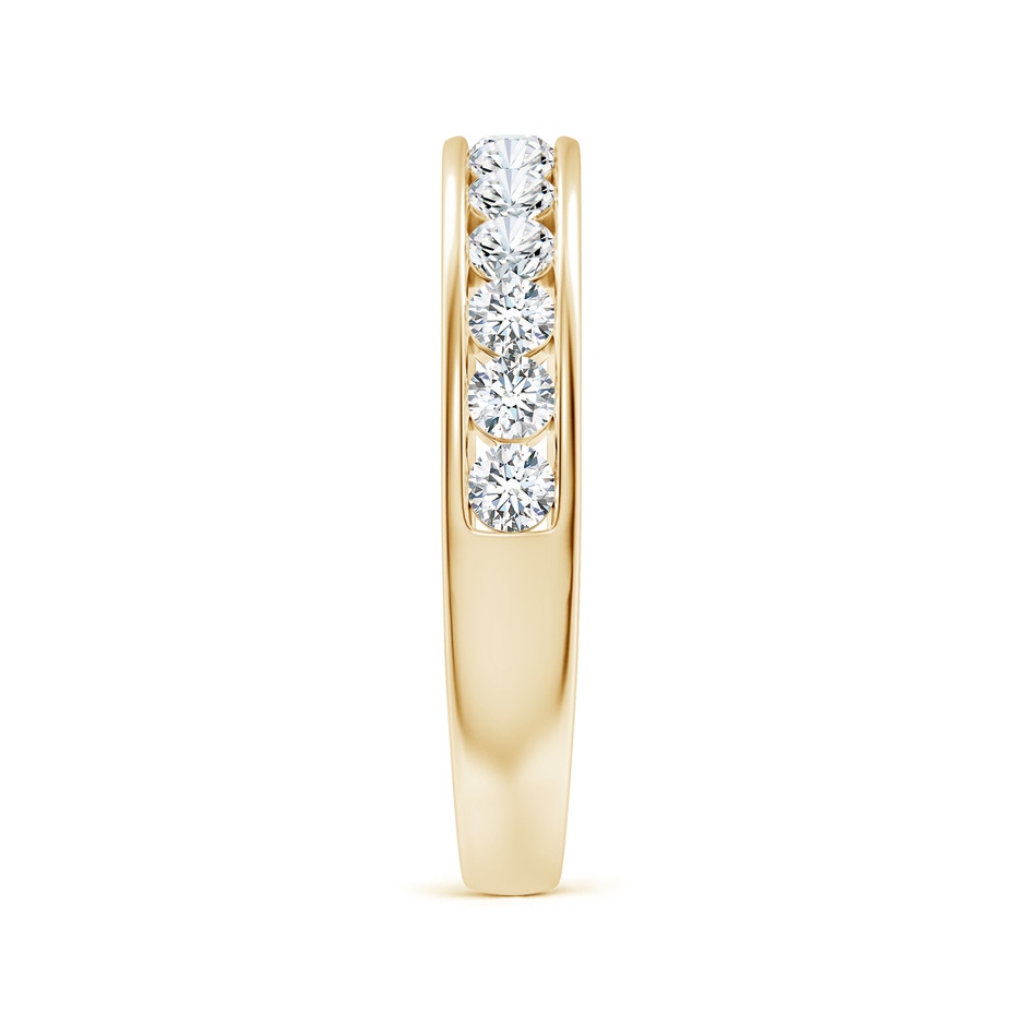 2.1mm GVS2 Channel Set Half Eternity Diamond Wedding Ring in Yellow Gold side 299