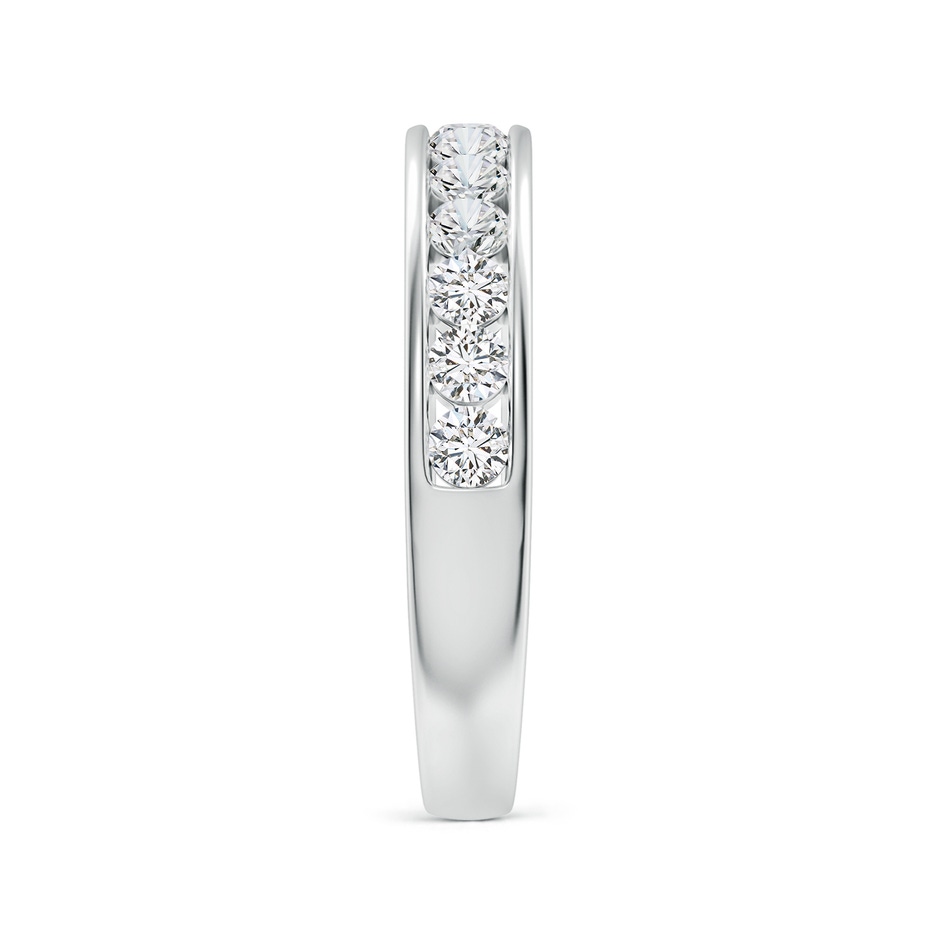 2.1mm HSI2 Channel Set Half Eternity Diamond Wedding Ring in P950 Platinum side 299
