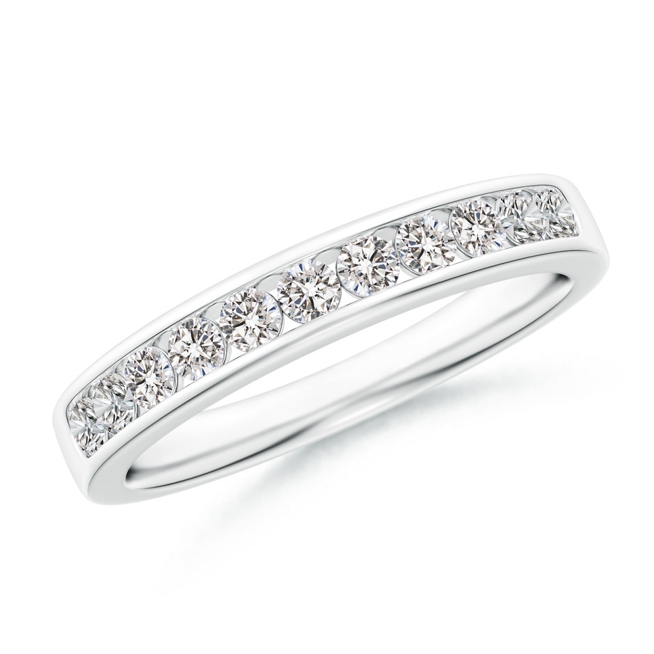 2.1mm IJI1I2 Channel Set Half Eternity Diamond Wedding Ring in P950 Platinum 