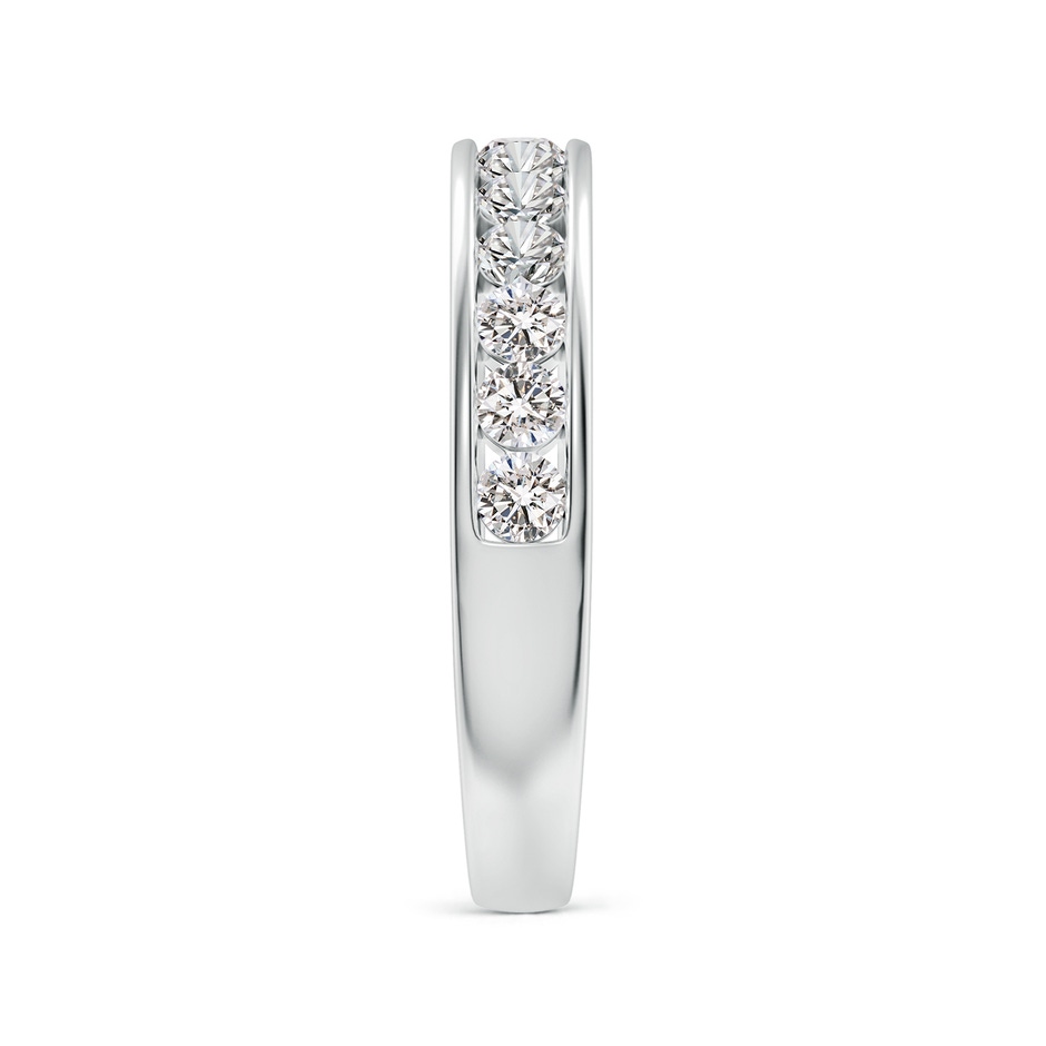 2.1mm IJI1I2 Channel Set Half Eternity Diamond Wedding Ring in P950 Platinum side 299