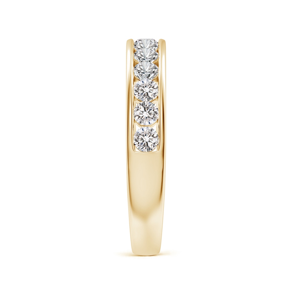 2.1mm IJI1I2 Channel Set Half Eternity Diamond Wedding Ring in Yellow Gold side 299