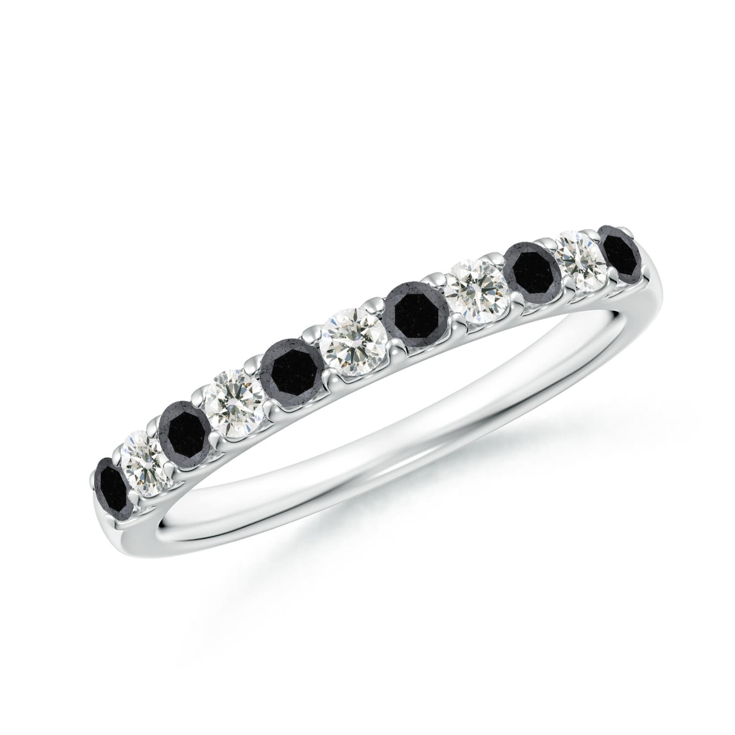 Image Representation of the Enhanced Black Diamond Women's Platinum Wedding Rings