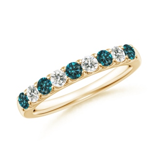 Round AA Enhanced Blue Diamond