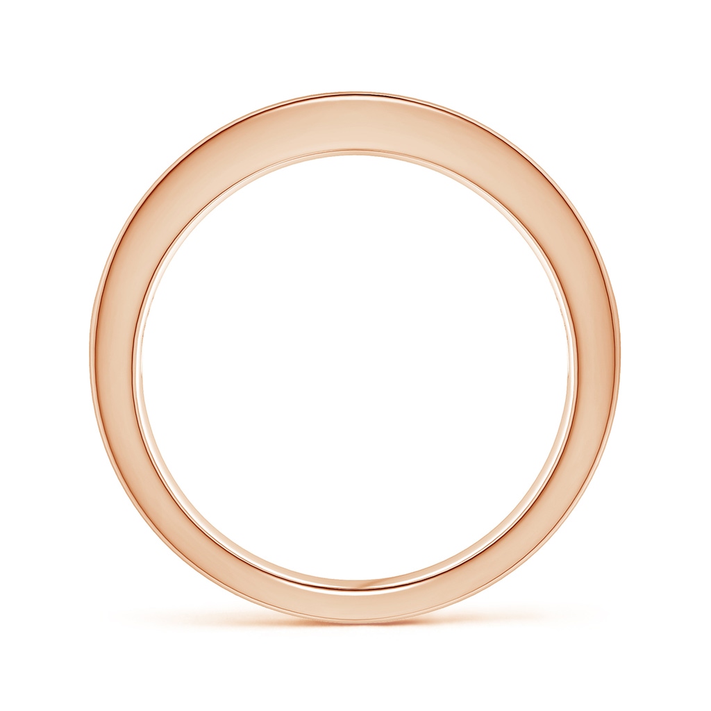 2.4mm A Channel Set Princess Enhanced Black Diamond Half Eternity Ring in Rose Gold - side 199