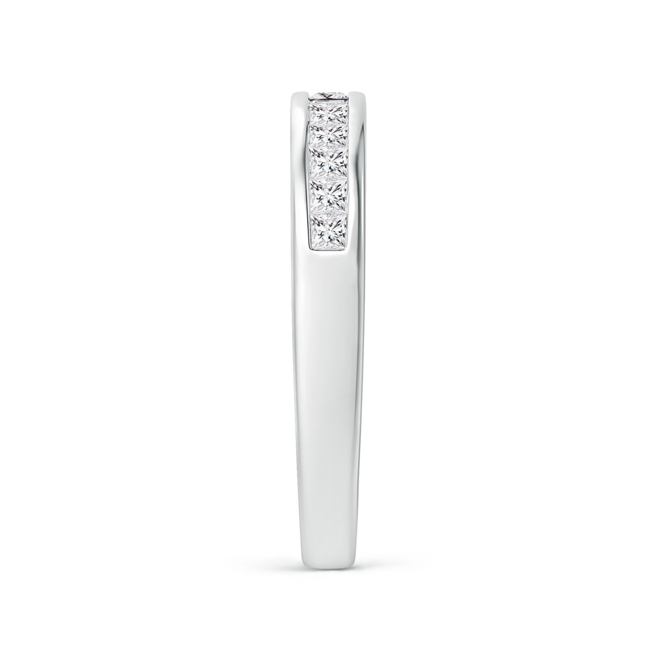 1.8mm HSI2 Channel Set Princess Diamond Half Eternity Wedding Ring in White Gold side 299