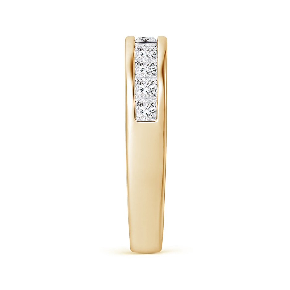 2.4mm HSI2 Channel Set Princess Diamond Half Eternity Wedding Ring in 18K Yellow Gold side 299