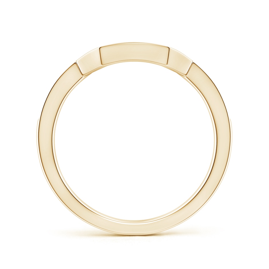 1.2mm HSI2 Pave-Set Diamond Contoured Women's Wedding Ring in Yellow Gold side 199