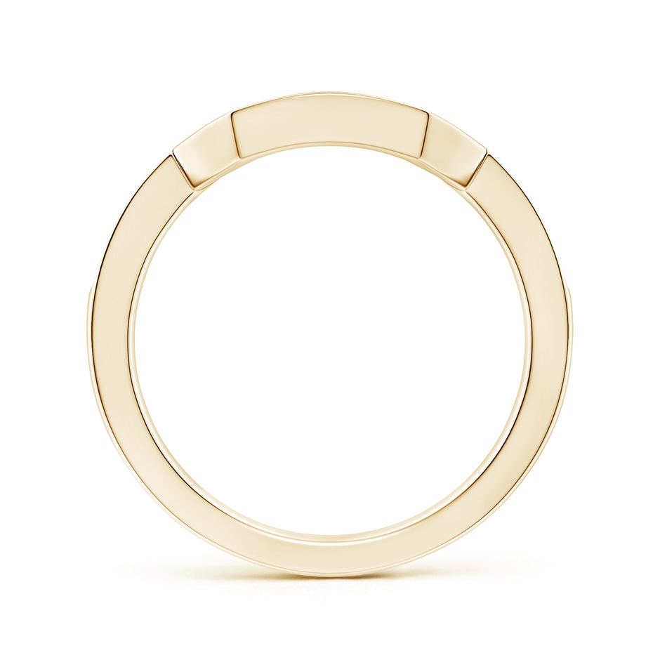 1.3mm HSI2 Pave-Set Diamond Contoured Women's Wedding Ring in Yellow Gold side 199