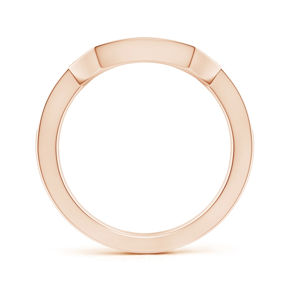 1.5mm GHVS Pave-Set Diamond Contoured Women's Wedding Ring in 18K Rose Gold side 199