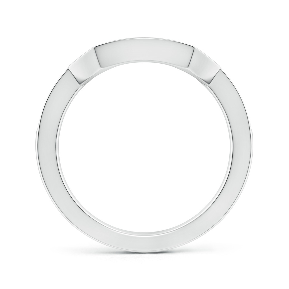 1.5mm GHVS Pave-Set Diamond Contoured Women's Wedding Ring in White Gold side 199