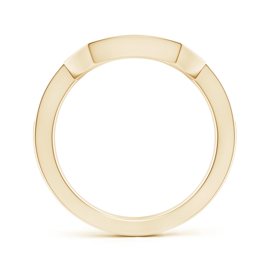 1.5mm HSI2 Pave-Set Diamond Contoured Women's Wedding Ring in 18K Yellow Gold side 199