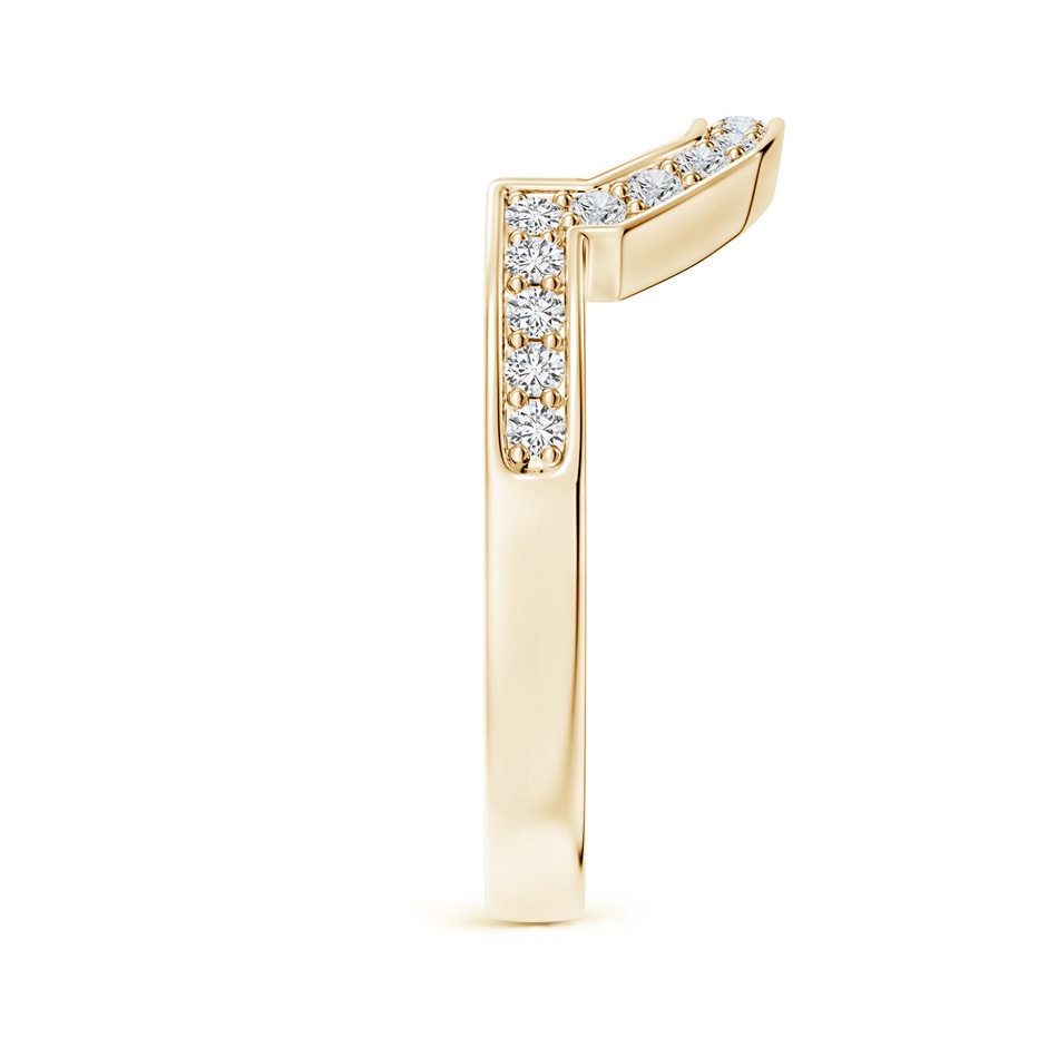 1.5mm HSI2 Pave-Set Diamond Contoured Women's Wedding Ring in 18K Yellow Gold side 299