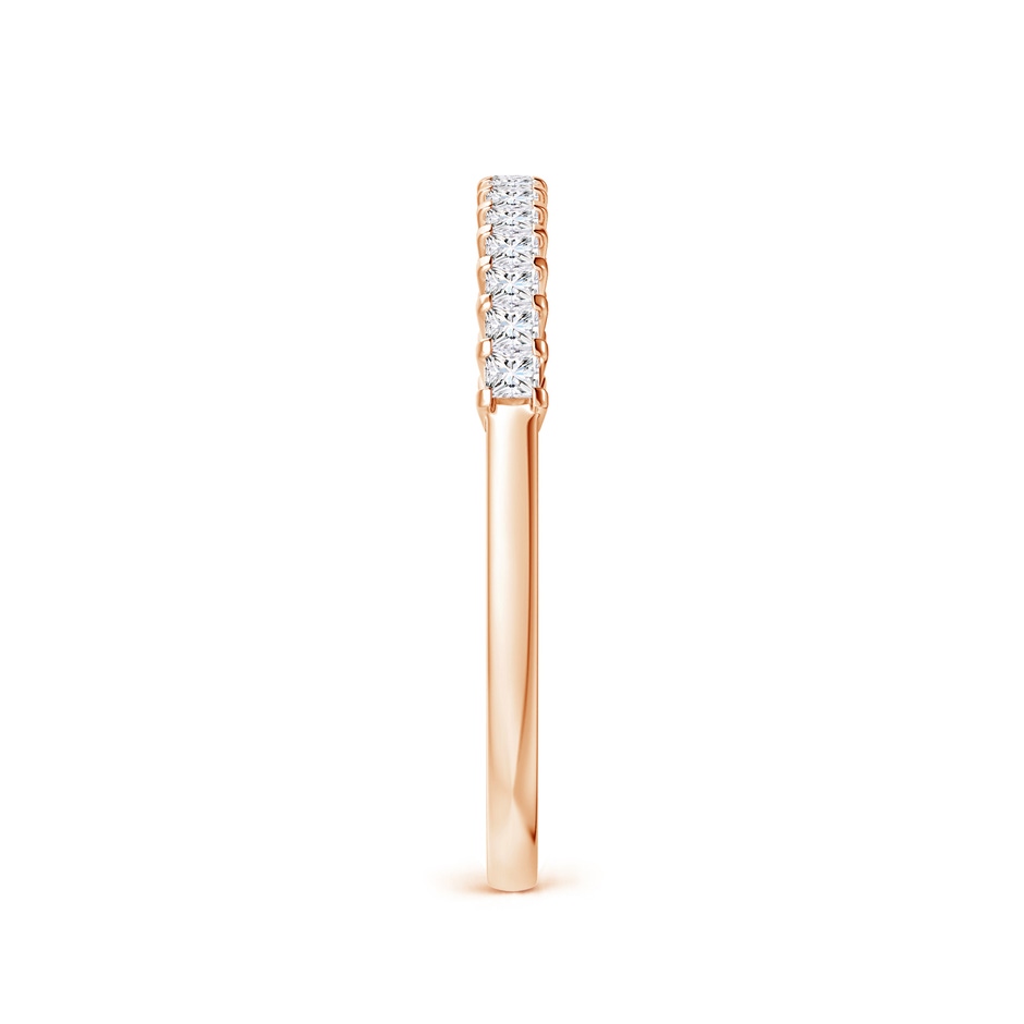 1.5mm GVS2 Princess Diamond Semi Eternity Classic Wedding Ring in Rose Gold side 299