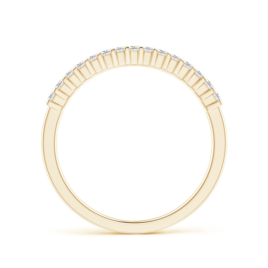 1.5mm GVS2 Princess Diamond Semi Eternity Classic Wedding Ring in Yellow Gold - side 199