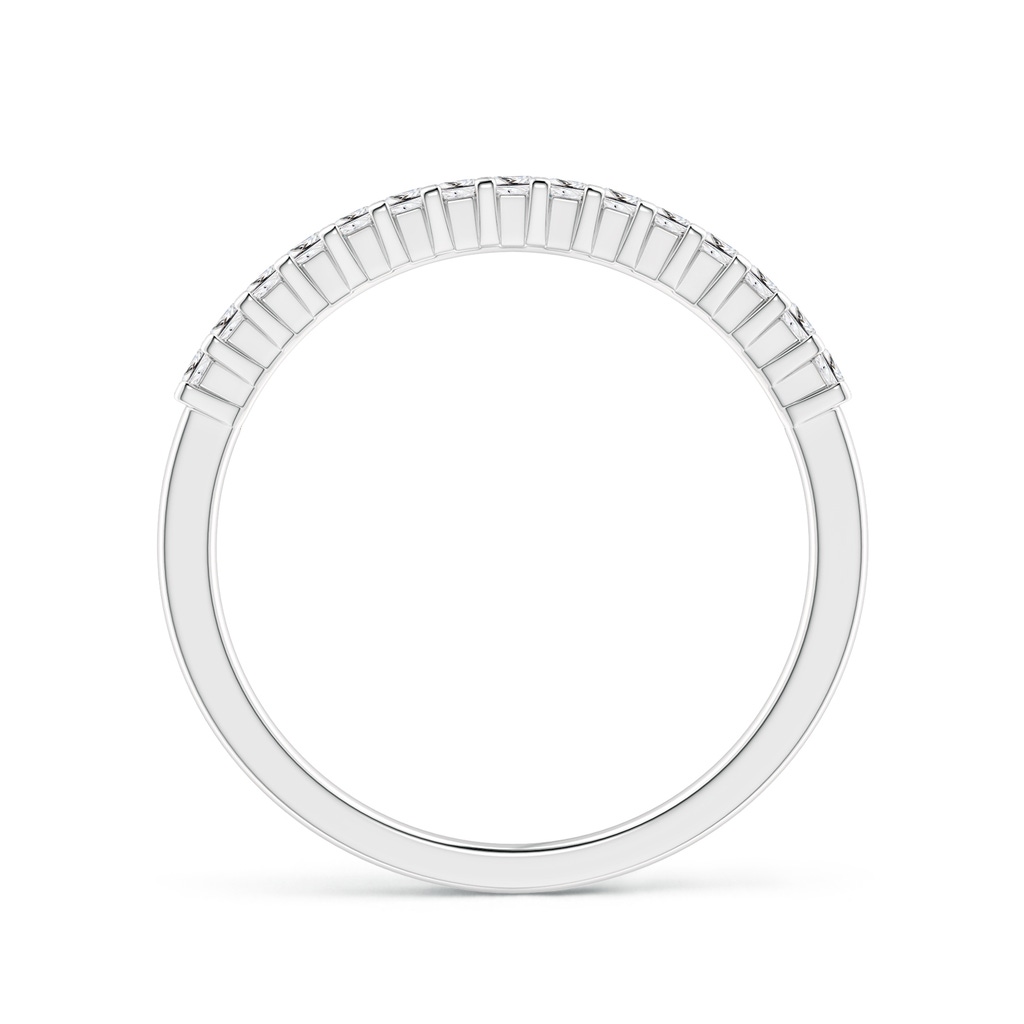 1.5mm HSI2 Princess Diamond Semi Eternity Classic Wedding Ring in P950 Platinum - side 199