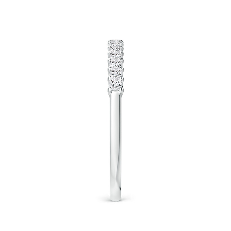 1.5mm HSI2 Princess Diamond Semi Eternity Classic Wedding Ring in White Gold side 299