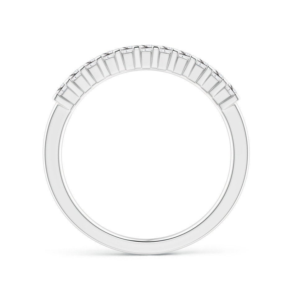 1.9mm HSI2 Princess Diamond Semi Eternity Classic Wedding Ring in P950 Platinum side 199