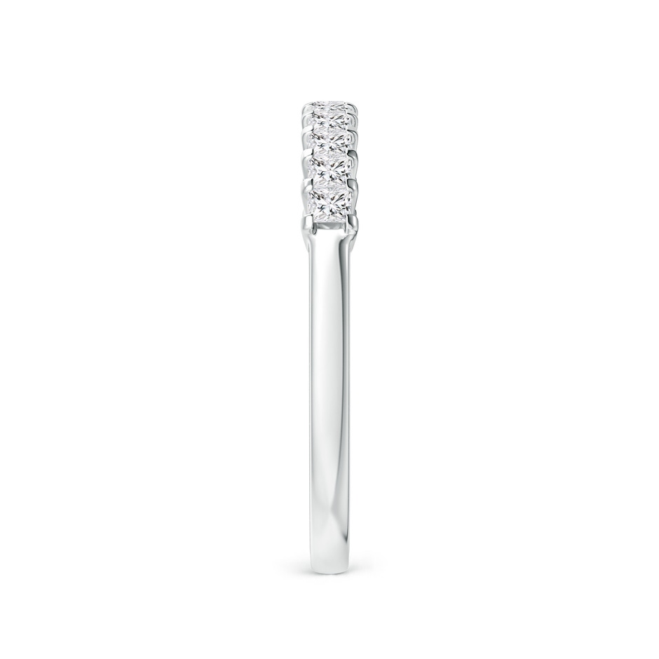 1.9mm HSI2 Princess Diamond Semi Eternity Classic Wedding Ring in P950 Platinum side 299