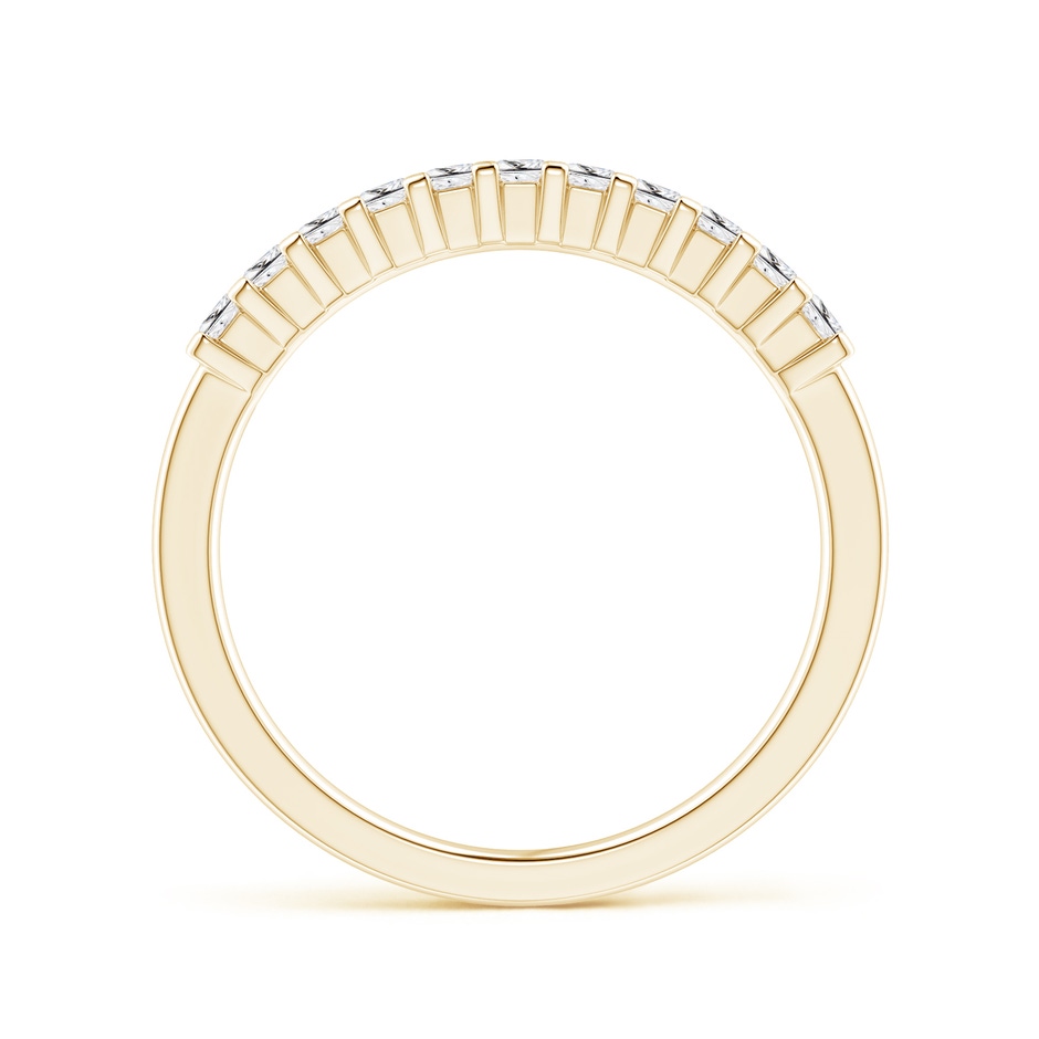 1.9mm HSI2 Princess Diamond Semi Eternity Classic Wedding Ring in Yellow Gold side 199