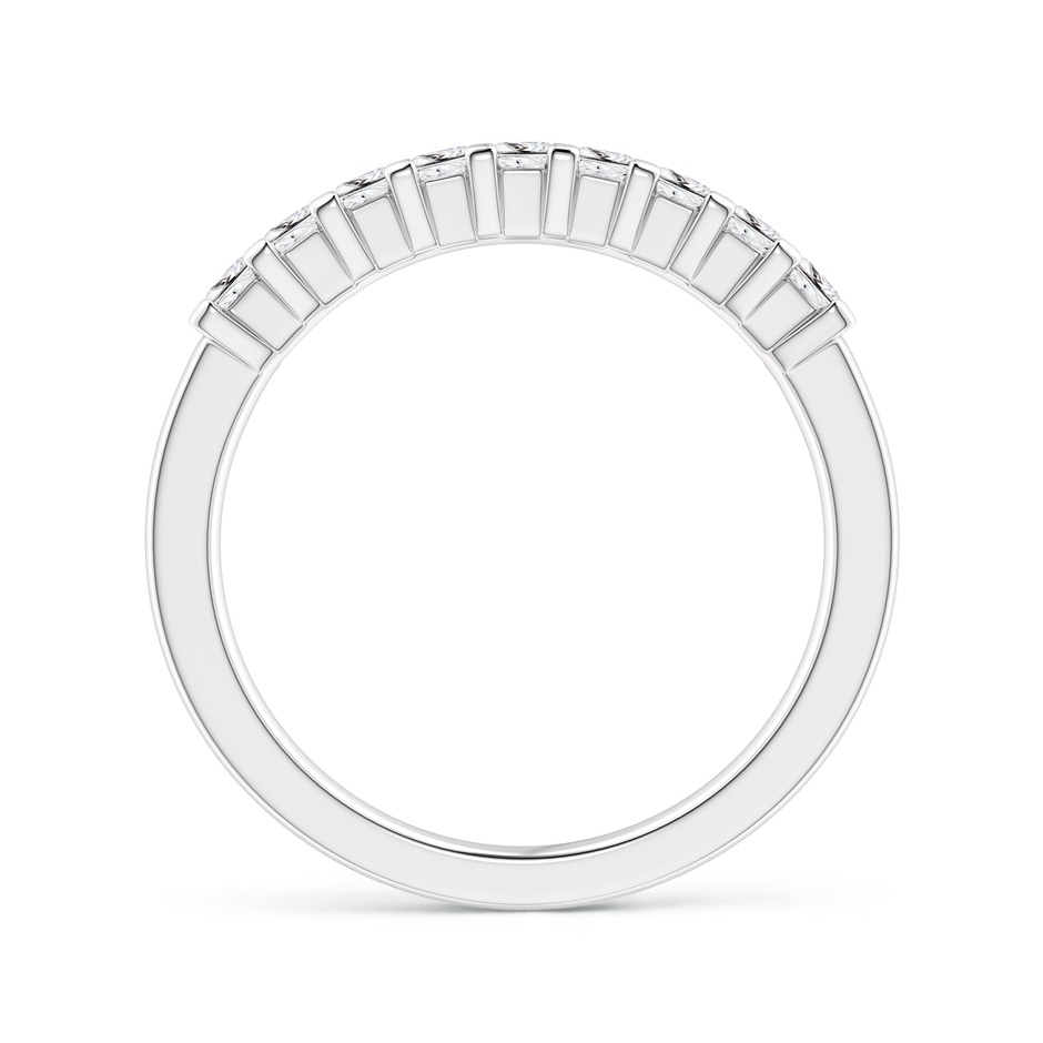 2.2mm HSI2 Princess Diamond Semi Eternity Classic Wedding Ring in P950 Platinum side 199
