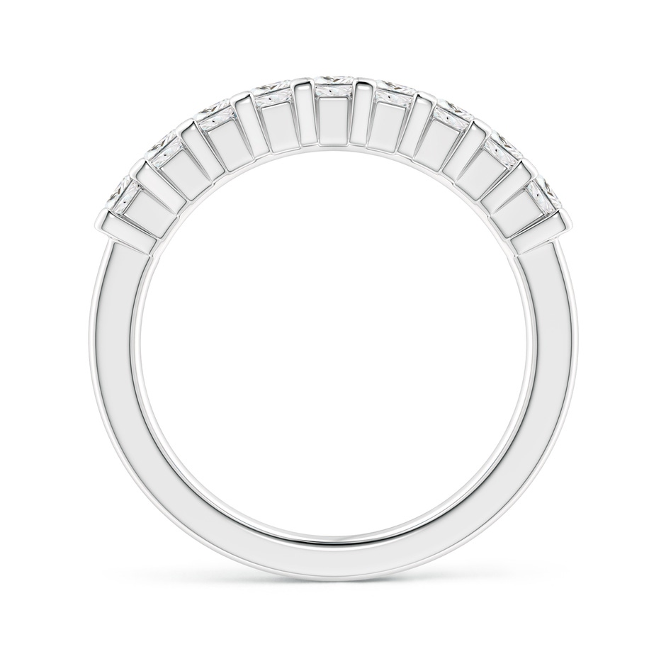 2.6mm GVS2 Princess Diamond Semi Eternity Classic Wedding Ring in P950 Platinum side 199