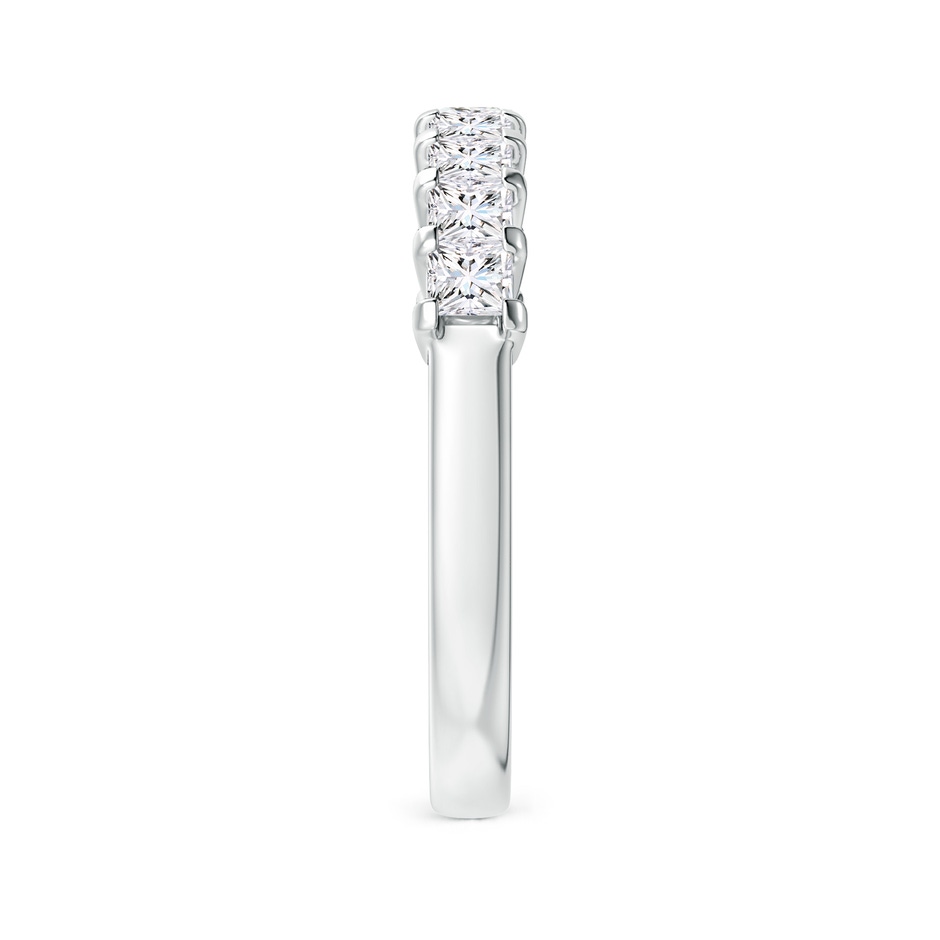 2.6mm GVS2 Princess Diamond Semi Eternity Classic Wedding Ring in P950 Platinum side 299