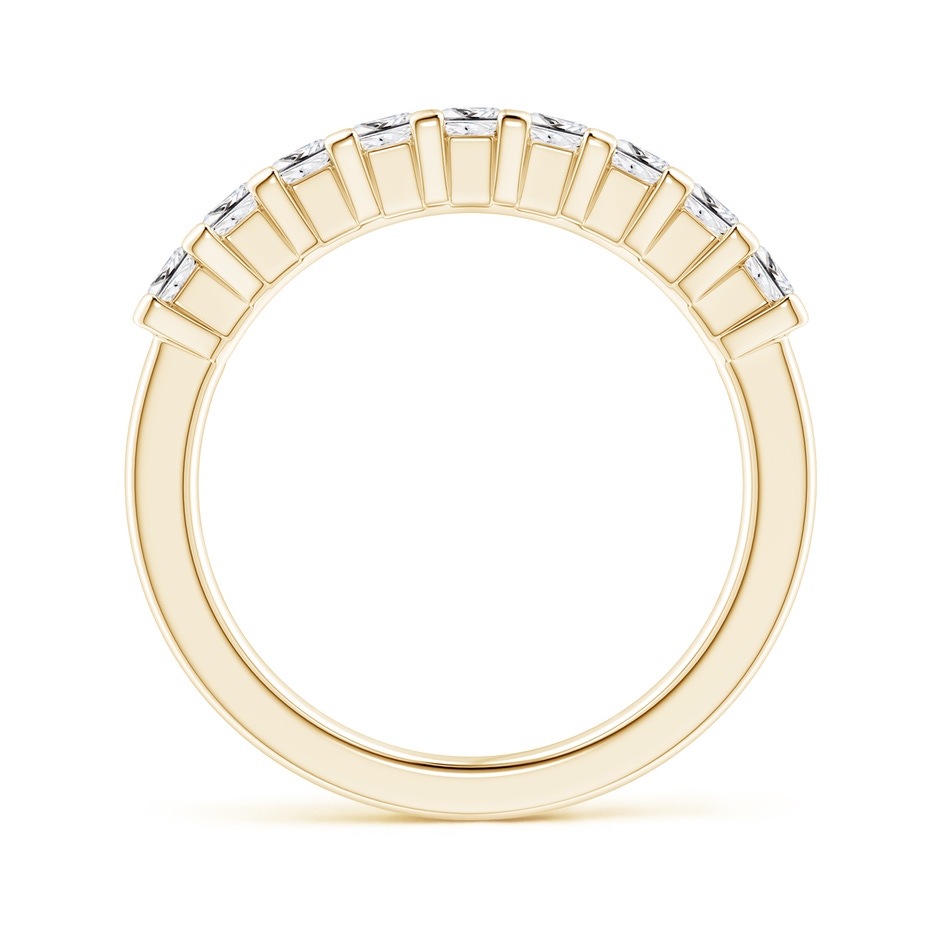 2.6mm HSI2 Princess Diamond Semi Eternity Classic Wedding Ring in 18K Yellow Gold side 199