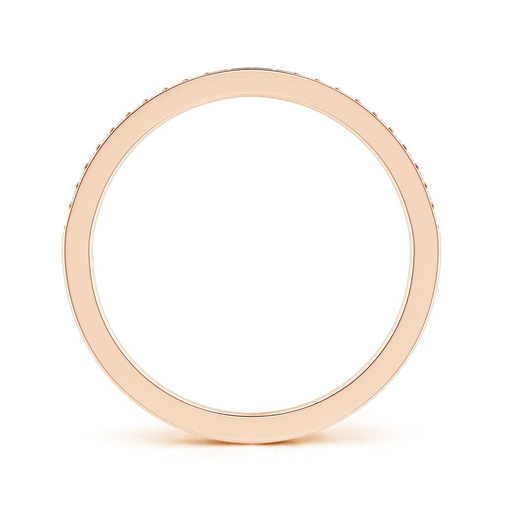 1mm GVS2 Pave Set Half Eternity Women's Diamond Wedding Ring in Rose Gold - side 199