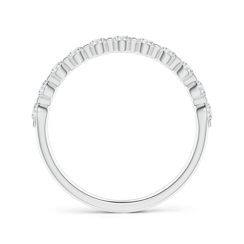2.2mm GVS2 Floating Round Diamond Semi Eternity Wedding Ring for Her in White Gold side 199