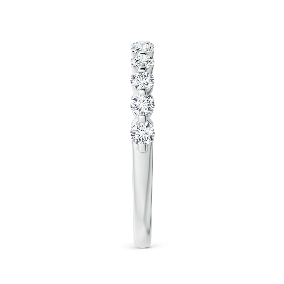 2.2mm GVS2 Floating Round Diamond Semi Eternity Wedding Ring for Her in White Gold side 299