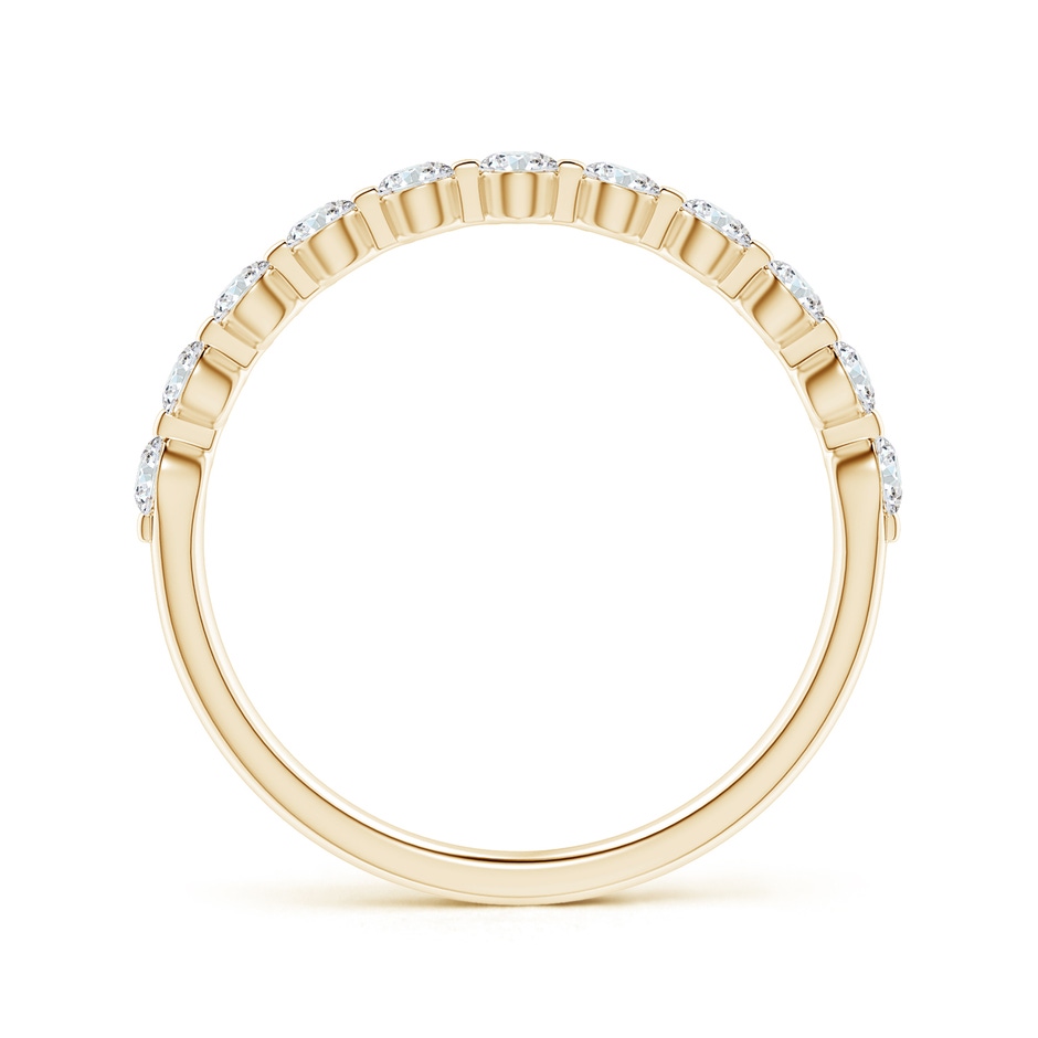 2.2mm GVS2 Floating Round Diamond Semi Eternity Wedding Ring for Her in Yellow Gold side 199