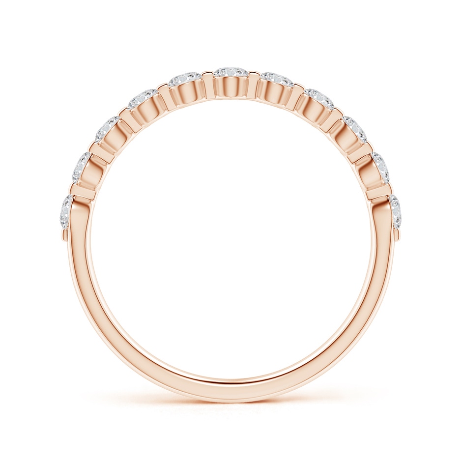 2.2mm HSI2 Floating Round Diamond Semi Eternity Wedding Ring for Her in Rose Gold side 199