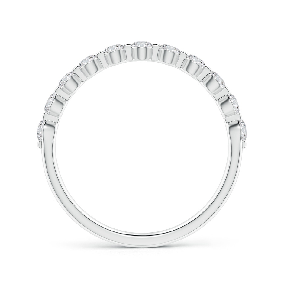 2.2mm HSI2 Floating Round Diamond Semi Eternity Wedding Ring for Her in White Gold side 199