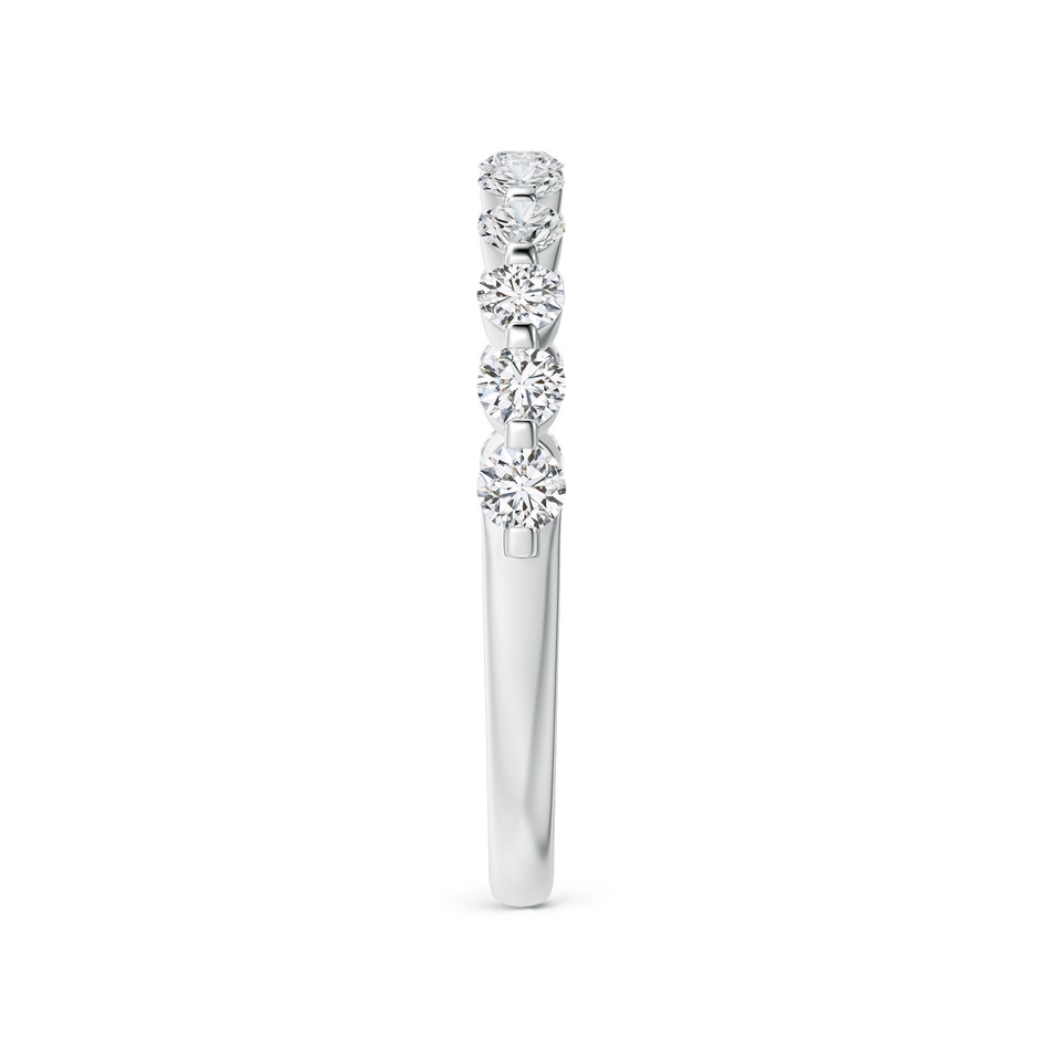 2.2mm HSI2 Floating Round Diamond Semi Eternity Wedding Ring for Her in White Gold side 299